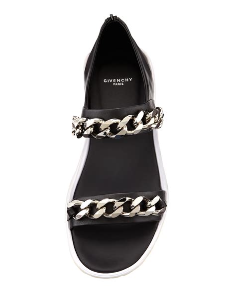 givenchy mens chain sandals|givenchy slip on sneakers men's.